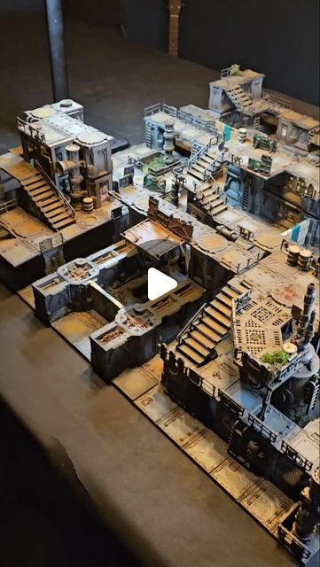 Brett Barker on Instagram: "Setting up again! 

#necromunda #necromundascenery #necromundaterrainmakers #necromundaunderhive #necromundagang #spyrers #warhammerofficial #warhammercommunity #warhammer #warhammer40k #warhammerpainting #40k #40kpainting #forgeworld #sumpcityradio #miniaturegamemontage #guildersfordradio #wellywoodwargaming #necromachoentertainment #underhivelorekeepers #geek #wargaming #tabletopgames #art #terrainbuilding #diorama" Warhammer Terrain 40k, Warhammer Necromunda, Necromunda Underhive, Necromunda Terrain, Necromunda Gangs, Scenery Ideas, Warhammer Terrain, Wargaming Terrain, Miniature Games