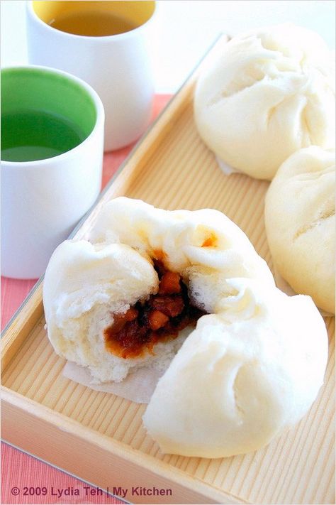 Roast Pork Bun, Char Siu Bao, Chinese Roast Pork, Siu Bao, Steamed Pork Buns, Pork Bun, Char Siew, Dim Sum Recipes, Chinese Bbq Pork