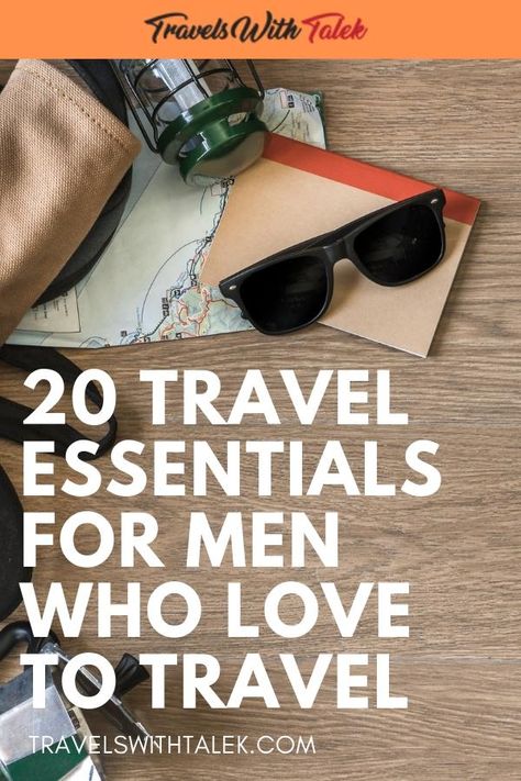 What are the best travel essentials for men?  I've asked a diverse group of men, all frequent travelers, and the responses were remarkably similar. They ranged from luggage to cool gadgets to travel reference material. This survey of travel gear evolved into a curated list of travel accessories for men who love to travel.  Good for any occasion whether it's a birthday, anniversary, or the holidays. #travelgear #travelessentials #traveltips #travelhacks #travelessentialsformen #travelaccessories Travel Essentials For Men, Travel Merchandise, Essentials For Men, Travel Accessories For Men, Tech Essentials, Best Travel Accessories, Travel Essentials Men, Travel Gadgets, Travel Tech