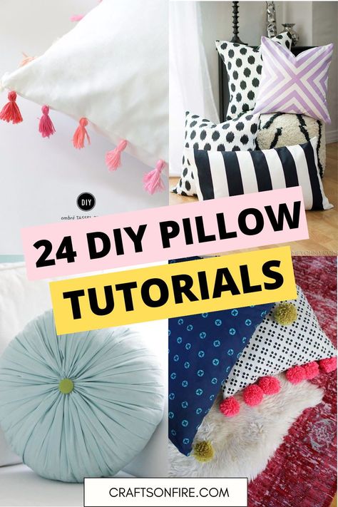 DIY, DIY PILLOWS, PILLOW TUTORIAL Throw Pillow Tutorial, How To Sew Throw Pillows, Making Throw Pillow Covers, Throw Pillow Sewing Pattern, Diy Sofa Pillows, Pillow Patterns Sewing Free, Throw Pillow Patterns Sewing, Pillow Sewing Ideas, Diy Cushion Covers Ideas