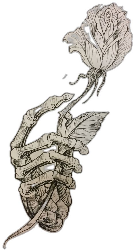 Rose and skeletal hand Skeleton Hand Reference, Skeletal Hand, Chest Tattoo Ideas, Chest Hair, Flash Tattoos, Hand Reference, Skeleton Hand, Black Ink Tattoos, Skeleton Hands