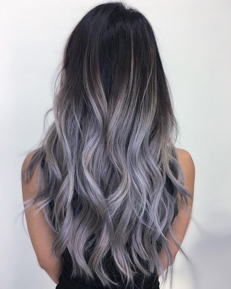 My new client came in today with brassy level 7 hair that was previously bleached by another stylist 3 times in one day.. please don't do… Level 7 Hair, Matrix Hair, Level 7, Lilac Hair, Silver Hair Color, Silver Grey Hair, Brunette Balayage Hair, Balayage Brunette, Penteado Cabelo Curto