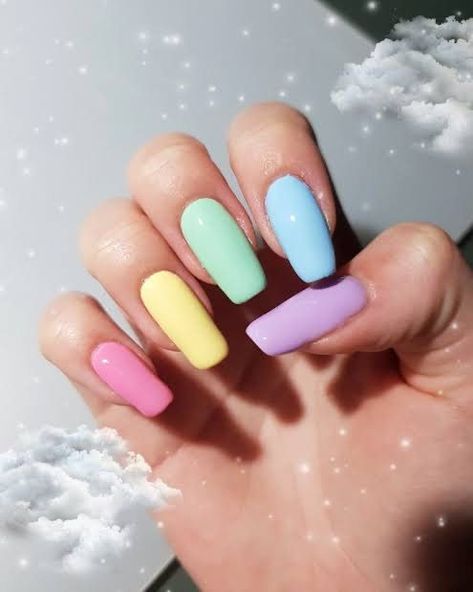 Get Flawless Skin with This Secret Ingredient! Rainbow Nails Designs, Pastel Rainbow Nails, Rainbow Nails Design, Rainbow Nail Art, Pastel Nails Designs, Easy Nails, Rainbow Nails, Nails French, Pastel Nails