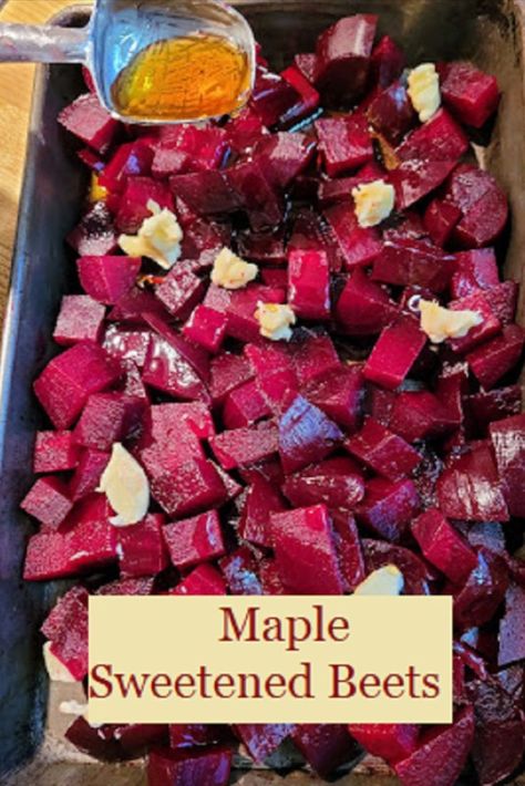 Crockpot Beets Recipe, Maple Beets, Canning Beets Recipes, Canning Beets, Maple Syrup Glaze, Beets Recipe, Freeze Sweet Potatoes, Food Recipes Easy, Beet Recipes