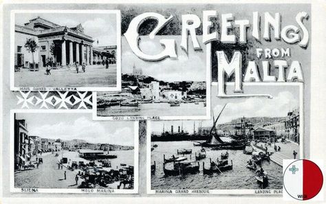 Malta Postcard, Malta, Dream Life, Photo Wall, Black And White