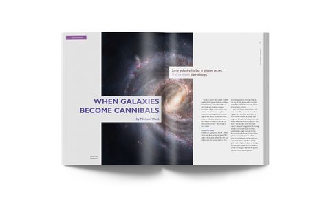 Astronomy Magazine on Behance Space Magazine Layout, Astronomy Magazine, Cosmo Magazine, Space Magazine, Source Magazine, Tech Magazine, Tech Magazines, Graphic Design Editorial, Space Cadet