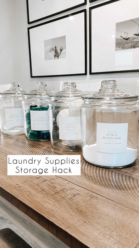 Wool Dryer Balls Storage, Laundry Powder Container, Scent Booster Storage, Laundry Powder Storage, Laundry Room Containers, Scent Booster Laundry, Laundry Detergent Storage, Garden Bar Shed, Detergent Storage