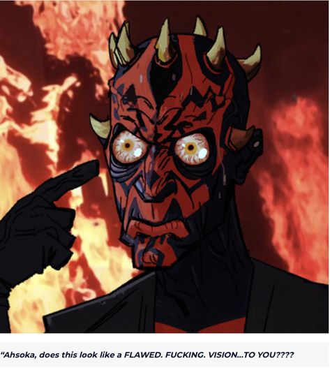 Darth Maul Art, Prequel Memes, Fallout Art, Star Wars Jokes, Stars Wars, Reaction Images, A Meme, Darth Maul, Star Wars Wallpaper