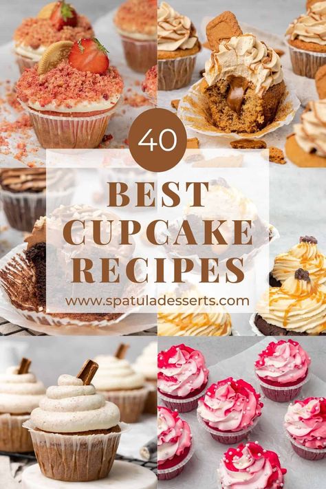 Best Cupcake recipe collection. Unique Foods Recipes, Easy Unique Cupcake Recipes, Cupcake Recipes Flavor, Award Winning Cupcakes, Valentines Cupcake Flavors, Gourmet Valentines Cupcakes, Creative Cupcake Flavors, Gourmet Cupcakes Fancy, Fancy Cupcake Recipes