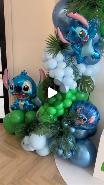 Middlesbrough on Instagram: "🌴 Tru turns two 🌴 #stitch #stitchparty #stitchpartydecor #stitchpartyideas #stitchpartytheme #sailboard #sailboardsetup #backdrop #backdropdecoration #backdropandballoons #balloongarland #balloongarlands #balloon #balloonstyling #balloonstylist #balloondecor #topblowers" Stitch Birthday Balloon Ideas, Stitch Party Decorations Ideas, Stitch Party Ideas Girl, Stitch Balloon Decoration, Lilo And Stitch Balloon Arch, Lilo And Stitch Backdrop, Stitch Balloon Arch, Stitch Balloon Garland, Stitch Decorations Party