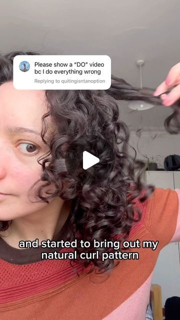 Curly Hair Day 2 Styling Tips, No Product Curly Hair, Rake And Shake Curly Hair, Treluxe Routine, Retrain Curly Hair, How To Train Curly Hair, Fine Curly Hair Products, Bowl Method Curly Hair, Curly Hair Routine Videos