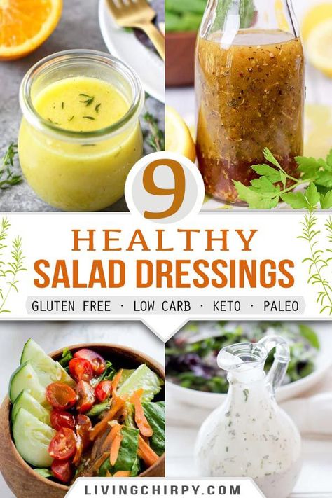 Sugar Free Salad Dressing, Healthy Salad Dressings, Healthy Salad Dressing Recipes, Sugar Free Dressing, Healthy Dressing Recipes, Healthy Dressing, Gluten Free Salads, Healthy Salad Dressing, Homemade Salads