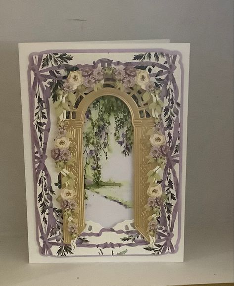 Anna Griffin Garden Arch Cards, Arch Gate, Diamond Press, Die Cut Card, Anna Griffin Cards, Easel Cards, Anna Griffin, Crafters Companion, Die Cut Cards