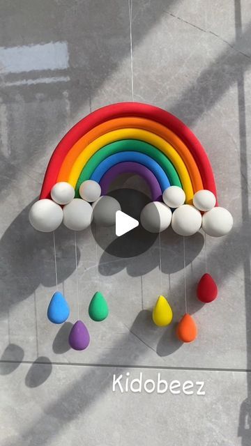 K I D O B E E Z on Instagram: ""Crafting color from clay: Bringing rainbows to life, one sculpted curve at a time."  #kidobeez #blookart #kids #kidsfashion #children #babyboy #momlife #babies #parenting #instakids #art #handmade #education" Rainbow Clay Art, Polymer Clay Rainbow, Clay Rainbow, Rainbow Activities, Oven Bake Clay, Rainbow Kids, Art Clay, Diy Canvas Art Painting, Kid Crafts