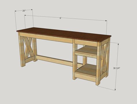 WOODWORKING IDEAS | 🌟 Dive into the world of woodworking with our diverse collection of plans and designs | Facebook Farmhouse Desk Plans, Homemade Desk, Diy Office Desk, Pallet Desk, Farmhouse Desk, Single Shelf, Desk Plans, Wall Mounted Desk, Office Guest Room