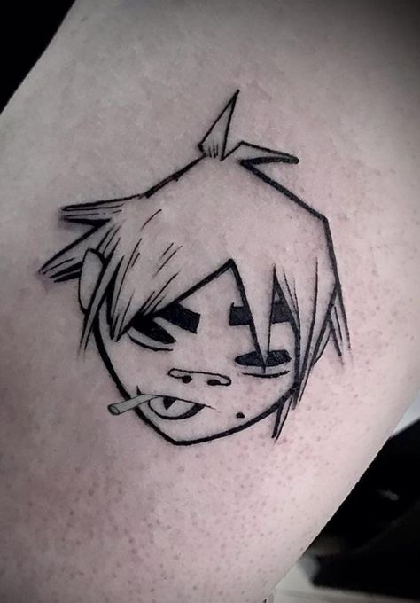 2d Tattoo, Gorillaz 2d, 2d Gorillaz, 2023 Pedicure, Awesome Tattoo, Cowgirl Art, Incredible Tattoos, Vintage Cowgirl, Tattoo Cover-up