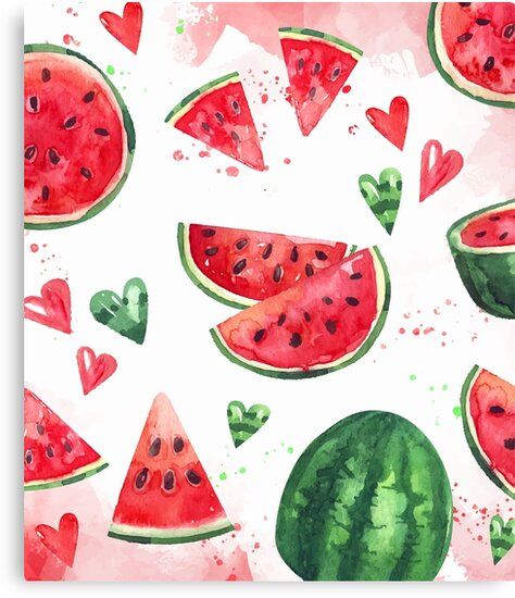 #watermelon #watermelon-aesthetic #aesthetic #canvas #home-decor #art #artprint #print #home #decoration #fashion #kitchen #fruit #nature #red #watercolor #painting #food #room #ideas #home-decor-ideas #redbubble #buy #cute #love #wall Watermelon Art Print, Watermelon Illustration, Watermelon Painting, Watermelon Wallpaper, Watermelon Art, Apple Art, Watermelon Print, Easy Art, Fruit Art