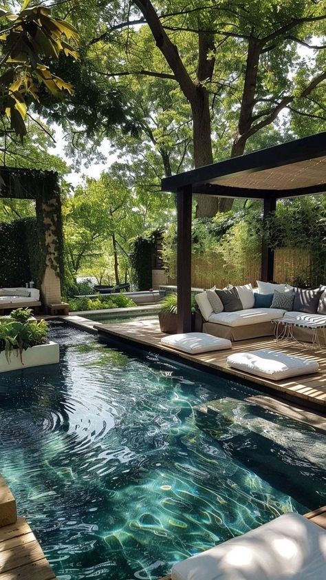 Landscaping Pool, Dream Backyard Pool, Dream Life House, Backyard Pool Designs, Small Backyard Pools, Dream Backyard, Dream House Exterior, Dream House Plans, Pool Ideas