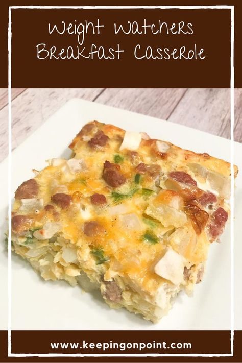 Weight Watchers Breakfast Casserole, Low Point Breakfast, Breakfast Ideaa, Weight Watchers Casserole, Weight Watchers Menu, Weight Watchers Meals Dinner, Ww Breakfast, Ww Meals, Weight Watchers Recipes Breakfast