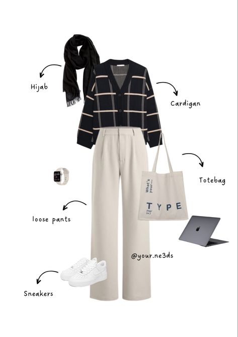 Outfit Style Names, Minimal Feminine Style, Ootd Hijab Casual Simple, Mix And Match Outfits Hijab, Mix And Match Outfits, Ootd Simple, Tutorial Hijab Pashmina, Outfit Hijab Casual, Ootd Hijab Casual