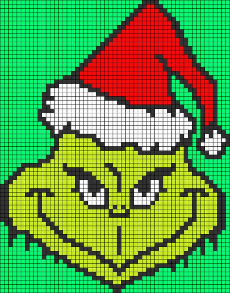 Alpha pattern #137995 variation #262995 | BraceletBook Grinch Crochet Sweater Pattern, Crochet Grinch Blanket, Grinch Crochet Blanket, Grinch Alpha Pattern, Grinch Cross Stitch Pattern Free, Grinch Knitting Pattern Free, Christmas Alpha Patterns, Grinch Pattern, Crochet Grinch