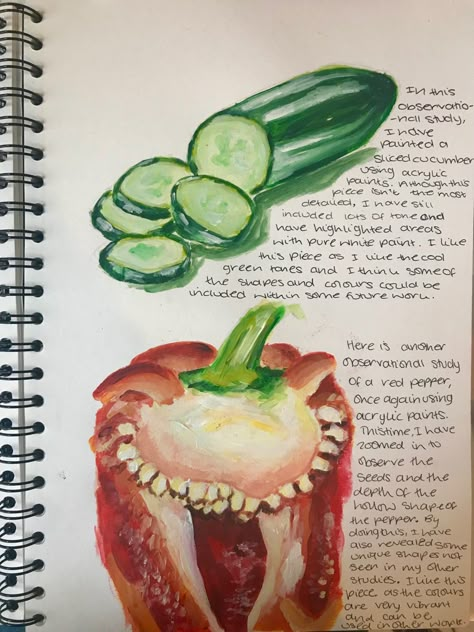 Gcse Art Observational Drawings Sketchbook Pages, Imaginative Composition, Gcse Art Food Title Page, Food Art Gcse, Natural Forms Gcse, Mind Map Art, Natural Form Art, Growth And Decay, Art Alevel