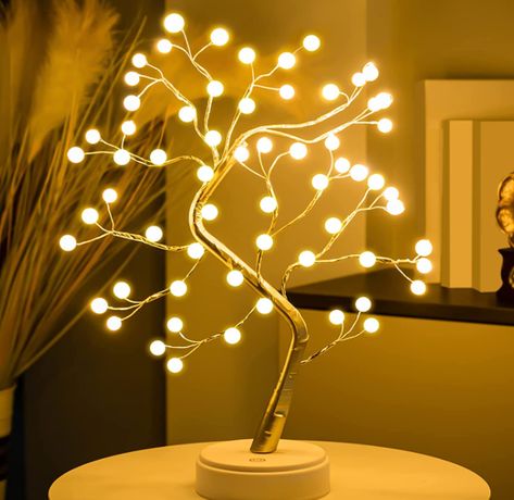 A beautiful way to light up the room! Spirit Tree, Fairy Night Light, Wedding Bedroom, Christmas Desktop, Led Tree, Tree Lamp, Tree Light, Led Fairy Lights, Bedroom Gift