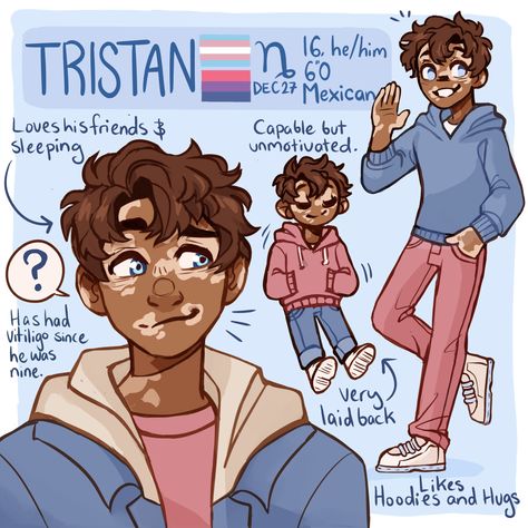 Cute vitiligo OC by toastchild Boy Oc, 25k Followers, Lgbt Art, Happy Pride, Dessin Adorable, Character Sheet, Cute Art Styles, Gay Art, Pride Month