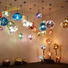 Led Living Room Lights, Color Lamp, Lamp Kitchen, Ball Pendant Lighting, Verre Design, Hanging Pendant Lamp, Modern Lighting Design, Living Room And Dining Room, Canopy Lights