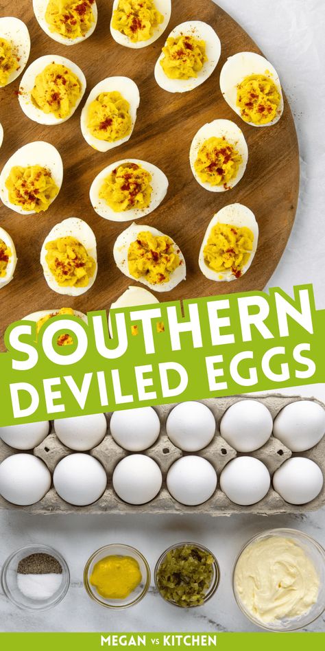 Southern Deviled Eggs Southern Style Deviled Eggs, Southern Deviled Eggs Recipe Best, Deviled Eggs With Cream Cheese, Paula Deen Deviled Eggs, Southern Deviled Eggs Recipe, Deviled Eggs Recipe Best, Twice Baked Mashed Potatoes, Southern Deviled Eggs, Cold Salad Recipes