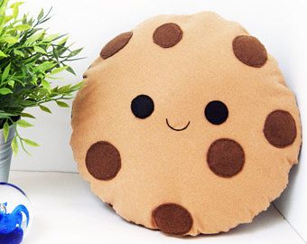 Happy Cookie Cushion, Milk Choc Chip, Soft Toy, Felt Cushion, Food Pillow, Smiling Face Biscuit, Home Decor, Kawaii Pillow, Kids Room Decor Cookie Cushion, Kawaii Cookies, Kawaii Pillow, Donut Pillow, Food Pillows, Felt Cushion, Cute Squishies, Kawaii Plush, Kawaii Plushies