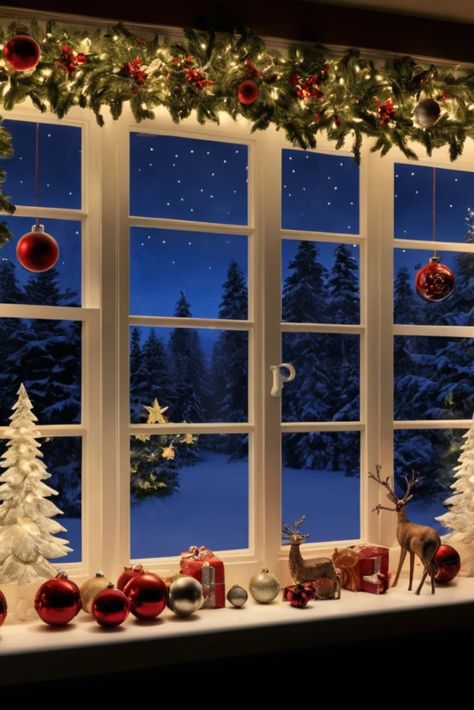 Transform your windows into magical holiday displays. Learn techniques for creating elegant window decorations that impress both indoors and out. Christmas Wonderland Decorations, Christmas Wonderland Decorations Indoor, Christmas Window Decor, House Apartment Design, Classy Christmas Decor, Wonderland Decorations, Christmas Window Decorations, Window Decorations, Classy Christmas