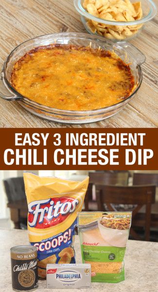 3 Ingredient Chili Cheese Dip Easy Chili Cheese Dip, 3 Ingredient Chili, Chili Cheese Dip Recipes, Chili Cheese Dip, Chips Dip, Cheese Dip Recipe, Chili Cheese Dips, Chili Dip, Cheese Dip Recipes