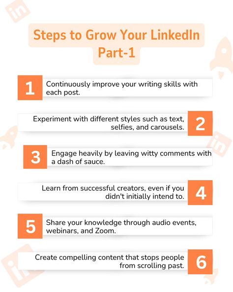 Ready to elevate your LinkedIn presence? Introducing "Steps to Grow Your LinkedIn Part-1"! In this series, we'll explore key strategies to enhance your LinkedIn profile, build meaningful connections, and expand your professional network. Whether you're aiming to advance your career, strengthen your personal brand, or discover new opportunities, these tips will help you succeed. Stay tuned for more tips in Part-2! . . . . . . . . #LinkedInTips #Networking #CareerGrowth #ProfessionalDevelopmen... Linkedin Tips Personal Branding, Linkedin Strategy, Cheet Sheet, Witty Comments, B2b Lead Generation, Linkedin Tips, Address List, Professional Goals, Meaningful Connections