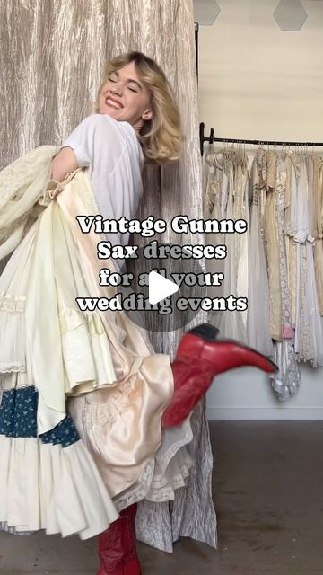 Dear Saint on Instagram: "Idk about you but I’d happily say I Do in a Gunne Sax!" Gunne Sax Sewing Patterns, Gunnie Sax Dress, Gunne Sax Wedding Dress, Vintage Gunne Sax Dress, Sax Dress, Gunne Sax Dress, Gunne Sax, How To Make Clothes, Wedding Events