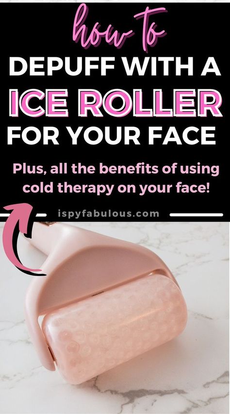 There are many benefits to having an ice roller, such as it depuffs your face, it reduces eye puffiness and dark circles. Cold Roller Face, Ice Roller Face How To, How To Ice Your Face, Ice Roller Face Benefits, Ice Roller Benefits, Rolling Face, Ice Facial Roller, Face Ice Roller, Ice Face Roller