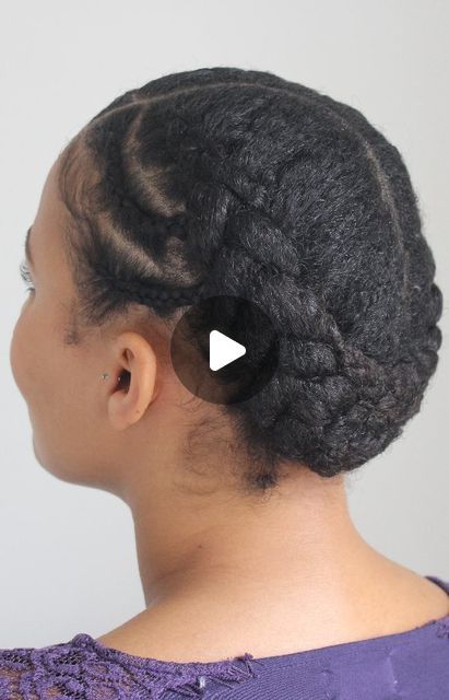 Quick And Easy Protective Hairstyles For Natural Hair, Four Braids Cornrow Natural Hair, Easy Cornrow Hairstyles For Natural Hair, Quick Protective Hairstyles, Chunky Cornrows, Chunky Twists Natural Hair, Simple Cornrows For Natural Hair, Easy Cornrow Hairstyles, Natural Braided Hairstyles Without Weave