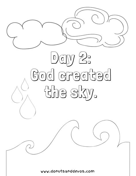 These FREE printable coloring pages for kids will help them learn about Creation and the order that God created our world. #coloringpages #freeprintables #biblestory #creation #kids God Made The World Coloring Page, Caring For Our World Preschool, God Made The World Crafts Preschool Free Printable, God Created The World Craft, Creation Coloring Pages Printables Free, Gods Calling, Creation Bible Lessons, Sda Church, Creation Coloring Pages