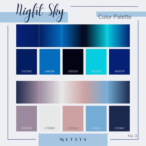 { #colorpalette #colors #nightsky #night #sky #designers #design } Night Sky Color Palette, Sky Color Palette, Color Design Inspiration, Art Theory, Drawings Tutorials, Wedding Colours, Color Pallete, Acrylic Painting Tips, Colour Match