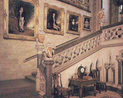 Cainewood Castle (inspired by Arundel Castle) -- the grand staircase. Arundel Castle Interior, Regency House, Norman Castle, Castle Interior, Arundel Castle, Castle Pictures, English Cottages, English Castles, Castles In England