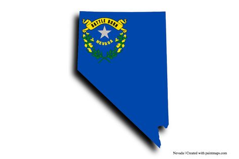 nevada flag (on Nevada map) Nevada Flag, Nevada Map, Paint N Sip, Photo Maps, Paint And Sip, Eu Flag, Nevada, Country Flags, Flag