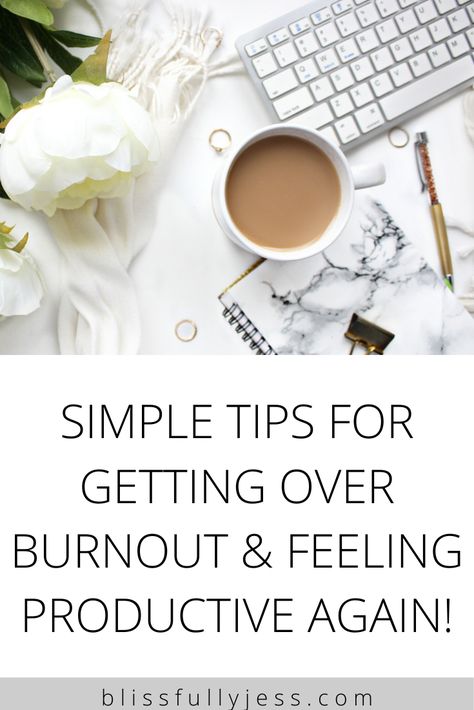 Feeling burnt out? Burnout can be extremely frustrating & discouraging. You want to start getting back on track, but you don't know what you need to do to get there. I am talking about my best tips to help you work through burnout & start getting back on track! / getting over extreme burnout / tips for getting over burnout / how to get back on track / productivity / productivity tips / lifestyle / healthy lifestyle / self care // blissfullyjess.com Prioritizing Yourself, Creating A Routine, Loss Of Motivation, Getting Back On Track, Prioritize Yourself, How To Motivate, Feeling Burnt Out, Getting Over, Lack Of Motivation