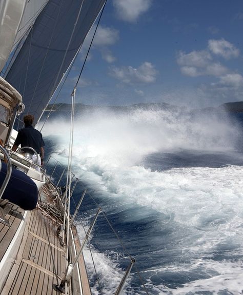 Carlo Borlenghi regatta photos - Google Search Raging Sea, Sail World, Karen Blixen, Hope Anchor, Virgin Gorda, Boat Life, Sailing Vessel, Sail Boats, Yacht Boat