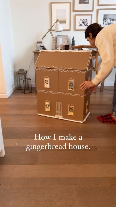 DIY Gingerbread Dollhouse!!!!! I took this $35 cube shelf from Target & turned it into this adorable, magical gingerbread dollhouse!!! Head… | Instagram Family Home Aesthetic, Cube Shelf, Gingerbread Dollhouse, Make A Gingerbread House, Gingerbread Dolls, Gingerbread Diy, Diy Gingerbread, Dollhouse Diy, Cube Shelves