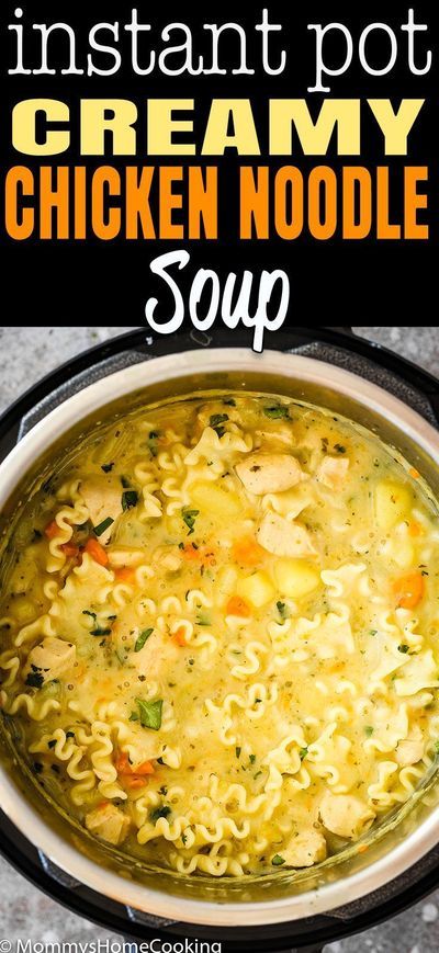 Creamy Chicken Noodle Soup Recipe, Instapot Soup Recipes, Creamy Chicken Noodle, Chicken Cooker, Chicken Noodle Soup Crock Pot, Creamy Chicken Noodle Soup, Chicken Noodle Soup Recipe, Soup Chicken, Noodle Soup Recipe