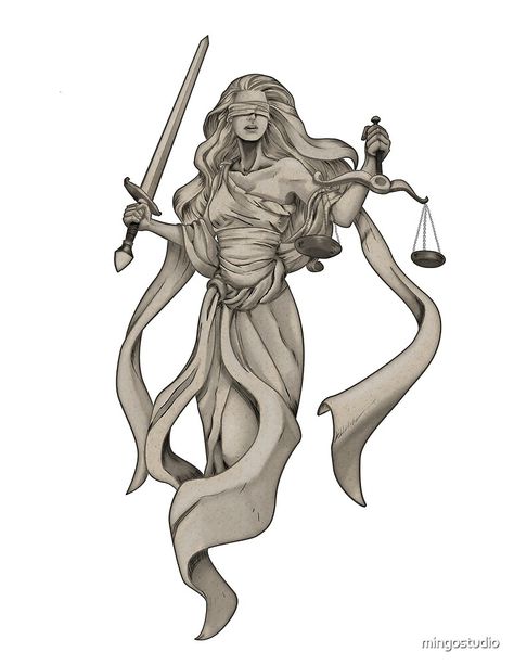 Nemesis Tattoo, Lady Justice Tattoo, Justice Tattoo, Goddess Of Justice, 16 Tattoo, Libra Art, Libra Tattoo, God Tattoos, Lady Justice