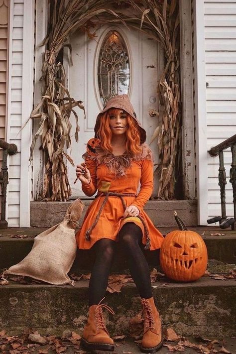 Halloween Tights, Baba Jaga, Costume Ideas For Women, Pumpkin Queen, Halloween Photography, Under Your Spell, Unique Halloween Costumes, Halloween Photoshoot, Fantasias Halloween