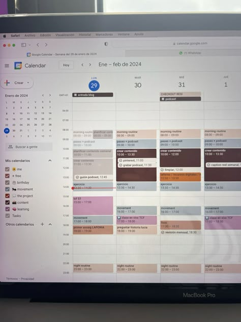 google calendar color palette inspo Google Calendar Ideas, Calendar Color Palette, Google Calendar Color Palette, Google Calendar Aesthetic, Google Calendar Color Scheme, Aesthetic Productivity, Study Planner Free, Apple Calendar, Study Girl