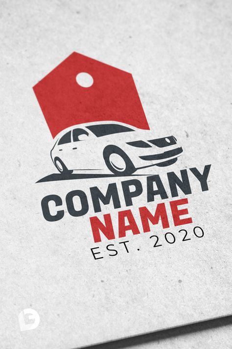 This logo can be used for various businesses, including: Car buying & selling, dealership, car rental & hire and dealerships. Tag Logo Design, Car Dealership Logo, Forge Design, Business Name Ideas, Design Your Own Logo, Car Sales, Car Logo, Name Ideas, Driving School