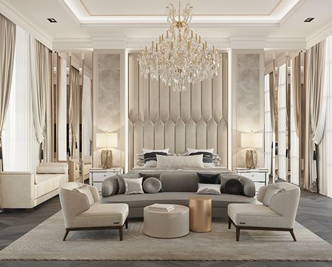 Neo Classical Bedroom, Interior Design White, Classical Bedroom, Luxurious Bedroom Design, Bedroom Lighting Ideas, Landscape Urbanism, Opulent Bedroom, Tattoo Modern, White Interior Design